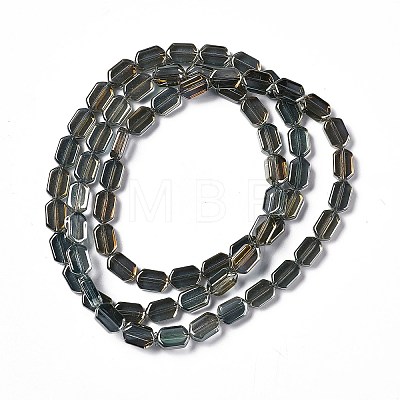 Electroplate Glass Beads Strands EGLA-L042-PL03-1