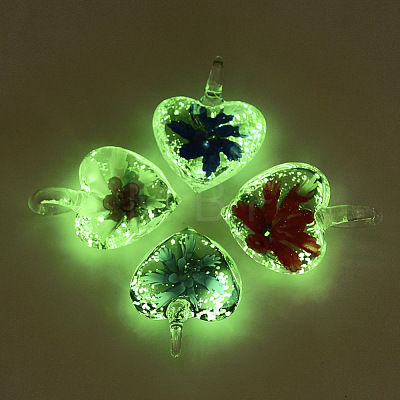 Luminous Handmade Lampwork Pendants LAMP-S189-02-B-1