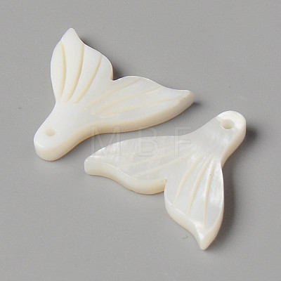 Natural Freshwater Shell Pendants SHEL-N026-83-1