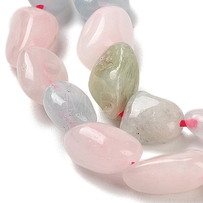 Natural Morganite Beads Strands G-Q1004-01B-1