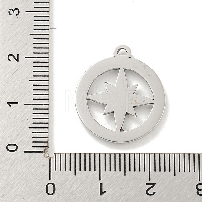 304 Stainless Steel Pendants STAS-L278-027P-1