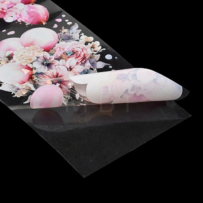 Flower PET Waterproof Stickers STIC-P015-A01-1