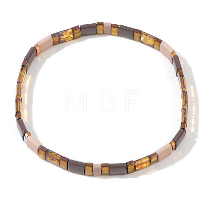 Bohemian Glass Seed Beaded Stretch Bracelets JM4508-57-1