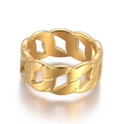 Unisex 304 Stainless Steel Finger Rings RJEW-I064-28B-G-17mm-1