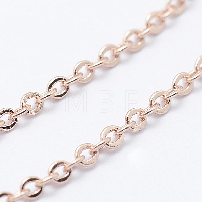 Brass Cable Chains CHC-K004-02RG-1