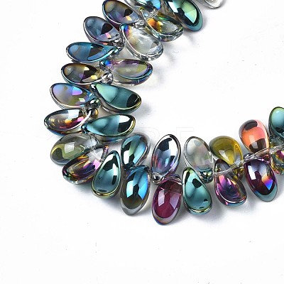 Electroplate Glass Beads Strand EGLA-S188-26-C04-1