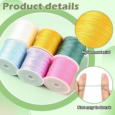 Nylon Chinese Knotting Cord NWIR-YW0001-09C-1