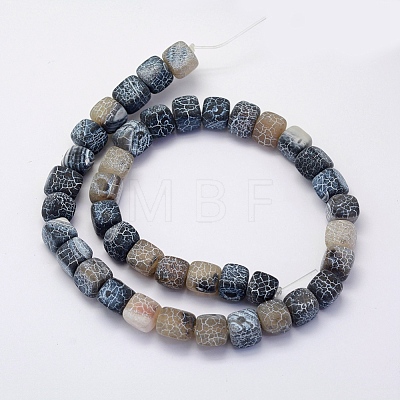 Natural Agate Beads Strands G-G705-8mm-11-1