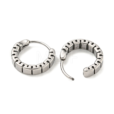 316 Surgical Stainless Steel Hoop Earrings for Women and Men EJEW-D096-15G-AS-1