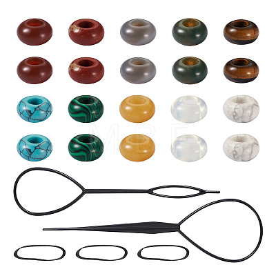 Plastic Hair Braiding Twist Styling Tool Set DIY-FW0001-31-1