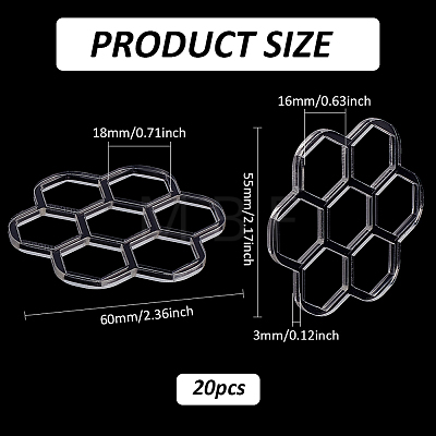 Acrylic Thread Winding Boards AJEW-PH0012-40A-1