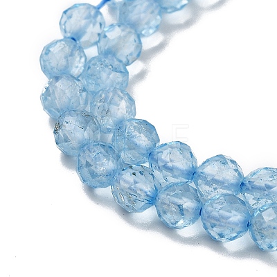 Natural Blue Topaz Beads Strands G-B088-C05-04-1