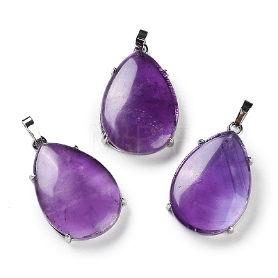 Natural Amethyst Pendants G-U002-01P-D-1