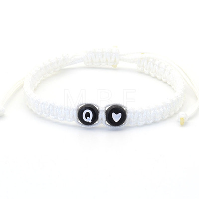 Resin Beads Braided Bead Bracelets FS-WG7326D-17-1