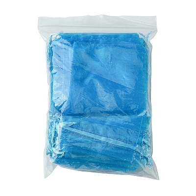 50Pcs Organza Bags Jewellery Storage Pouches Wedding Favour Party Mesh Drawstring Gift OP-FS0001-05D-1