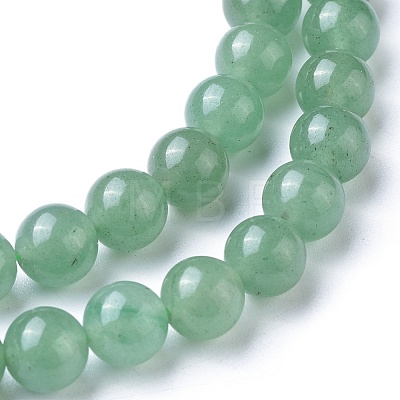 Natural Green Aventurine Beads Strands GSR024-1