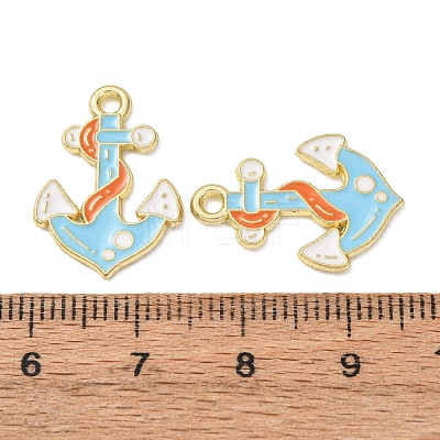 Ocean Alloy Enamel Pendants ENAM-B041-01M-1