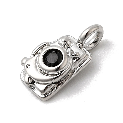 Brass Micro Pave Cubic Zirconia Pendants KK-L262-12P-1