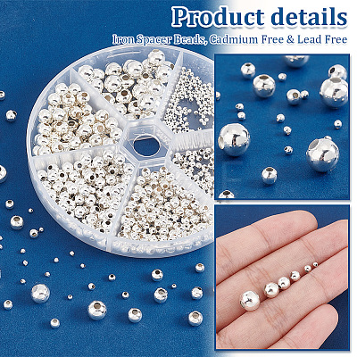   840Pcs Iron Spacer Beads IFIN-PH0002-17-1