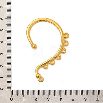 Rack Plating Alloy Ear Cuff Findings FIND-C063-01G-1