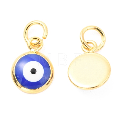 Brass Enamel Charms ZIRC-J025-71G-A01-1