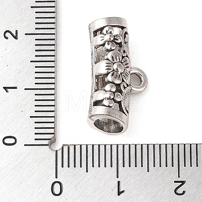 Tibetan Style Alloy Tube Beads FIND-C060-032B-AS-1