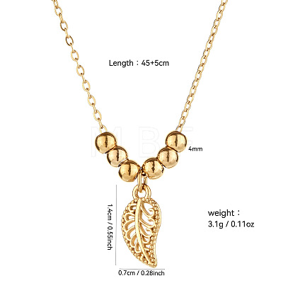 304 Stainless Steel Pendant Cable Chain Necklaces for Women WG91243-04-1