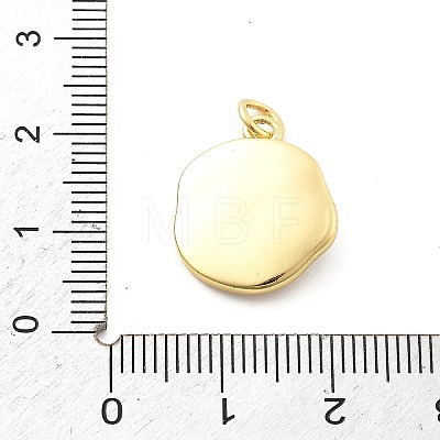 Ocean Theme Brass Enamel Pendants KK-Q029-01F-G-1