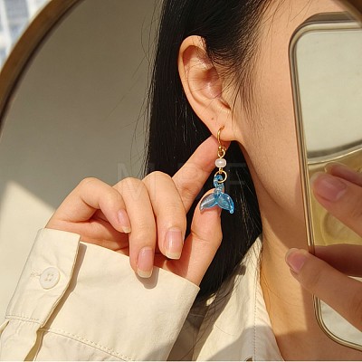 Handmade Lampwork Dangle Earrings WG00CF4-01-1