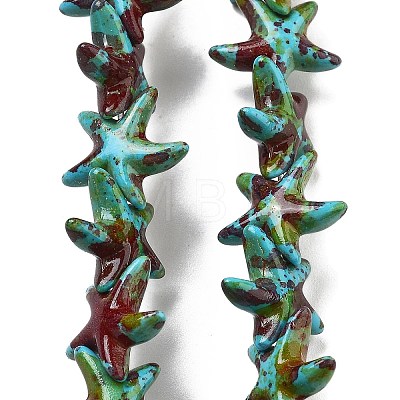 Synthetic Turquoise Dyed Beads Strands G-P507-04M-1