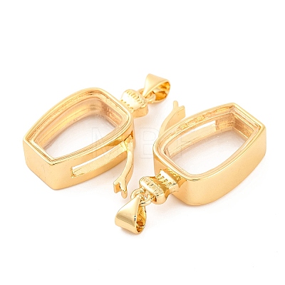 Rack Plating Brass Locket Pendants KK-F874-01G-10-1