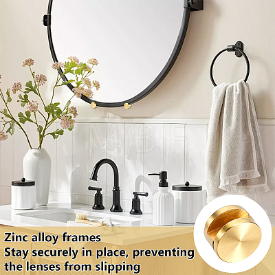 8 Sets Brass Mirror Holder Clips TOOL-DL0001-08-1