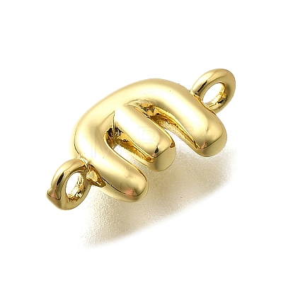 Brass Connector Charms KK-P295-01G-E-1