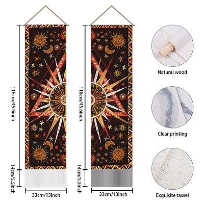 Polyester Wall Hanging Tapestry AJEW-WH0399-070-1