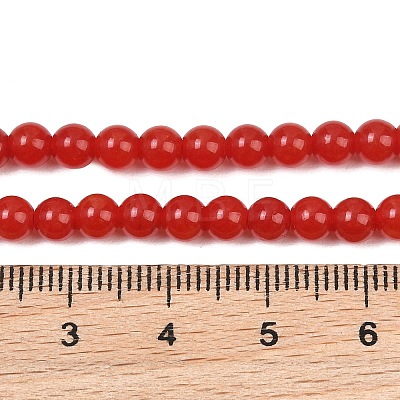 Natural Dyed White Jade Beads Strands GG-CBAEB22-B01-4mm-06-1
