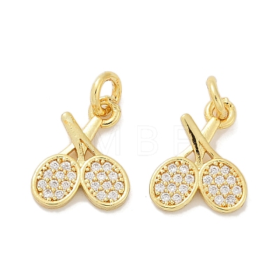 Brass Micro Pave Cubic Zirconia Pendants LS-KK-U073-08G-1