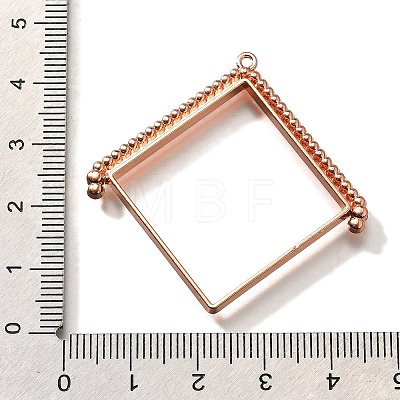 Alloy Open Back Bezel Pendants PALLOY-I223-08RG-1