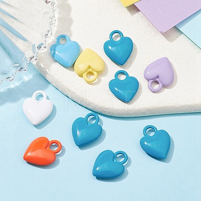 Spray Painted Alloy Charms PALLOY-YW0001-64-1