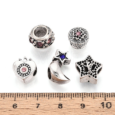 Alloy European Beads MPDL-S066-046-1