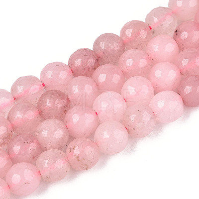 Dyed Natural White Jade Beads Strands LS-G-T139-8mm-60-12-1