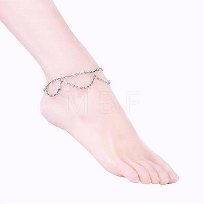 304 Stainless Steel Anklets AJEW-AN00208-1