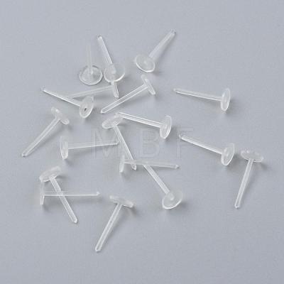 Eco-Friendly Plastic Stud Earring Findings KY-F009-08-B-1