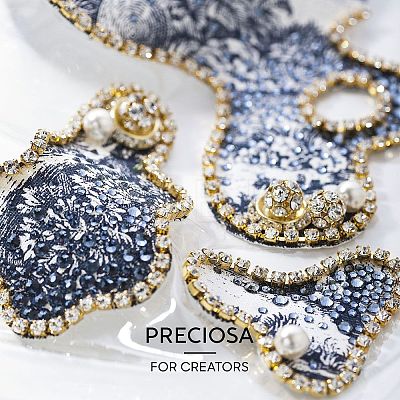 Preciosa® MAXIMA Crystal Round Stones Y-PRC-RBSS24-90075-1