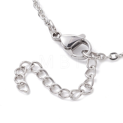 304 Stainless Steel Cable Chain Anklets AJEW-AN00568-1