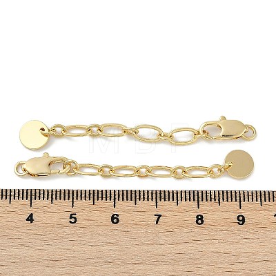 Brass Ends with Chains KK-P283-34G-1