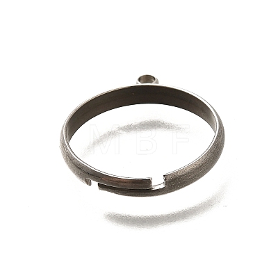 Adjustable 316 Surgical Stainless Steel Cuff Ring Settings STAS-F311-20P-1