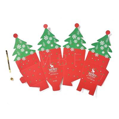 Christmas Theme Paper Fold Gift Boxes CON-G012-02B-1