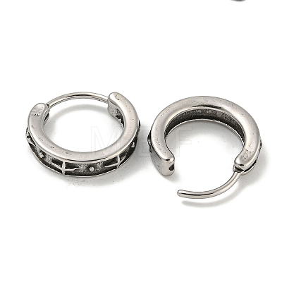 316 Surgical Stainless Steel Hoop Earrings EJEW-D096-23Q-AS-1