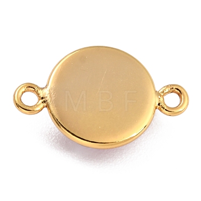 Golden Plated Brass Enamel Links Connectors KK-P197-01A-G03-1