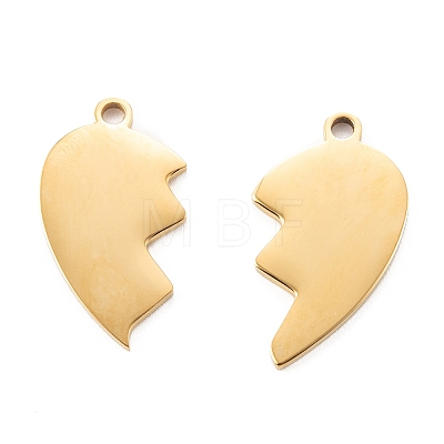 304 Stainless Steel Split Pendants LS-STAS-G251-07B-G-1